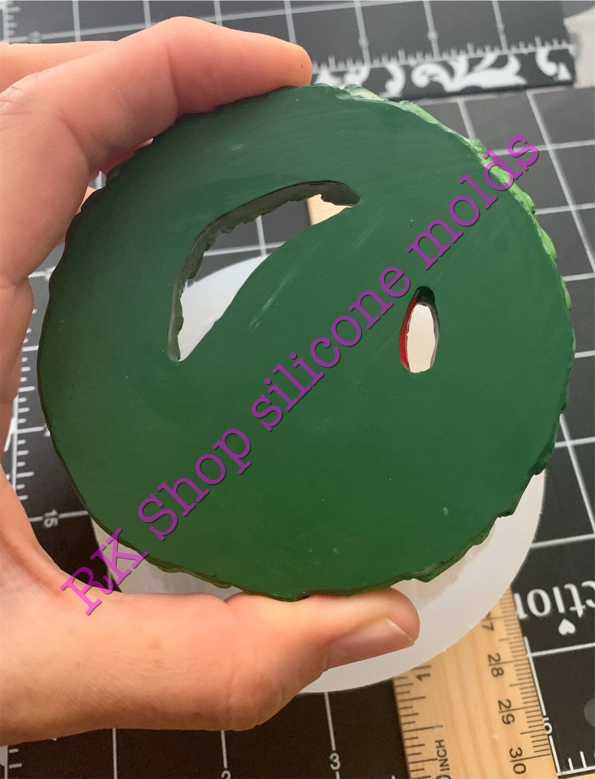 Gnome Christmas wreath silicone mold