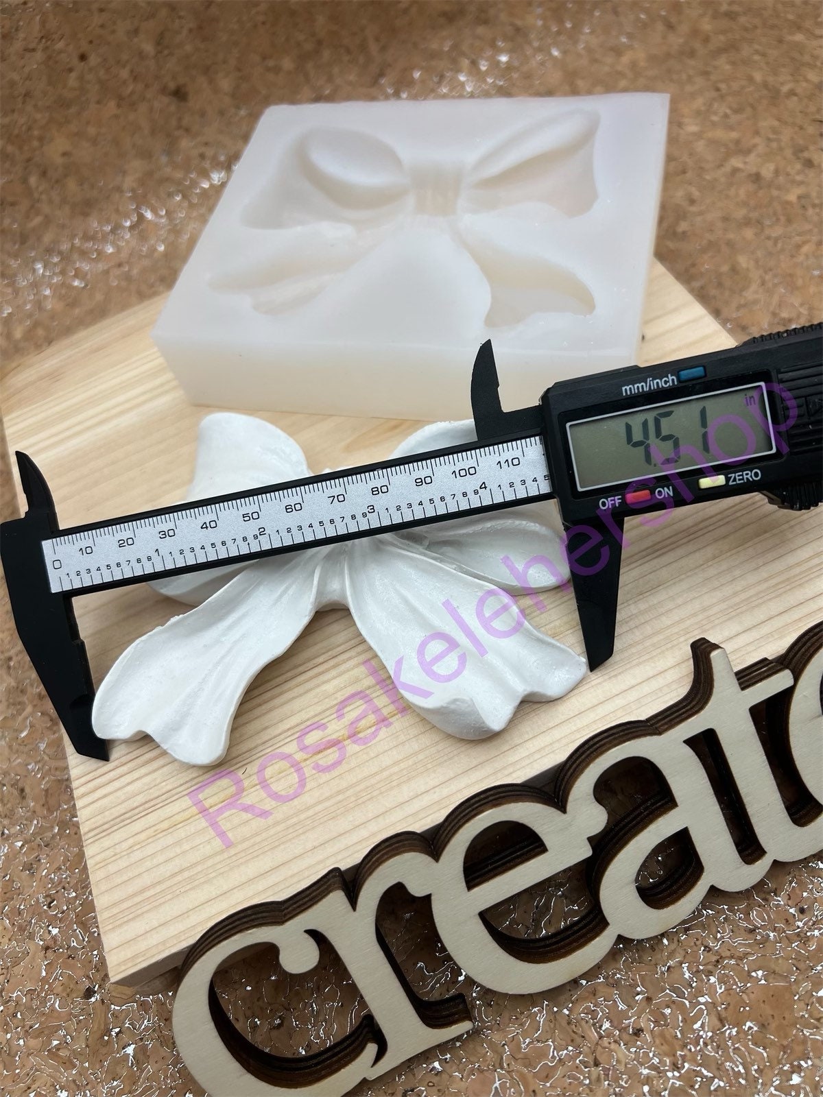 Large bow silicone mold for crafts