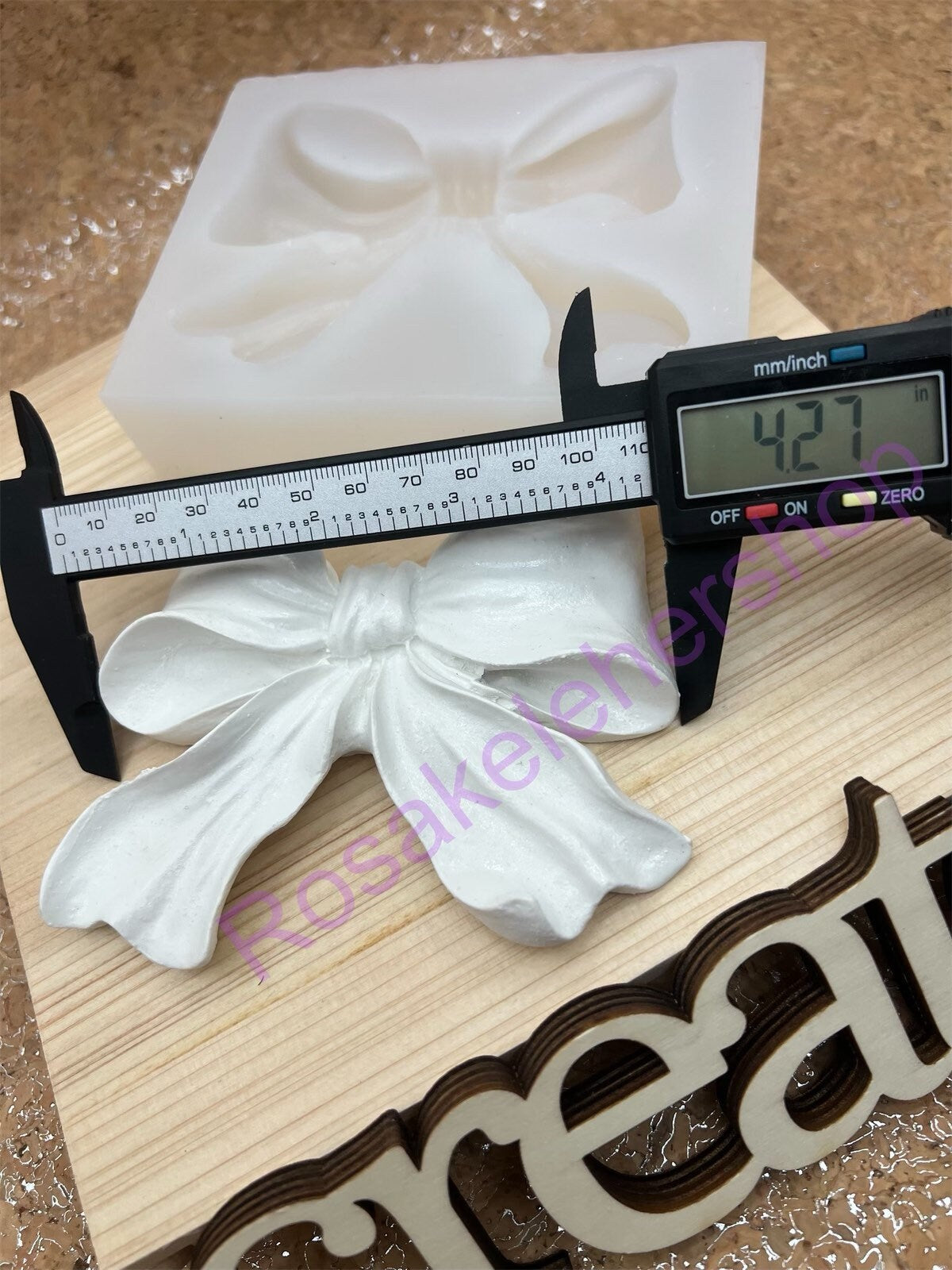Large bow silicone mold for crafts
