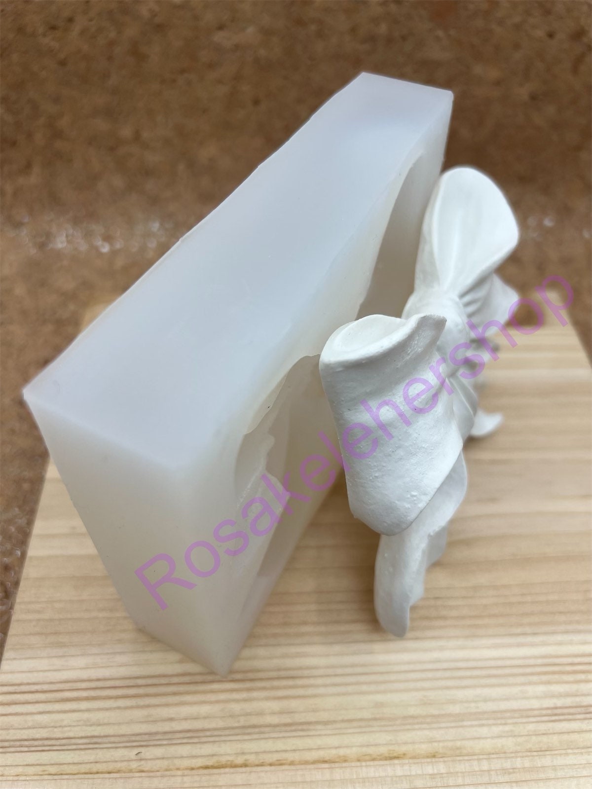 Large bow silicone mold for crafts