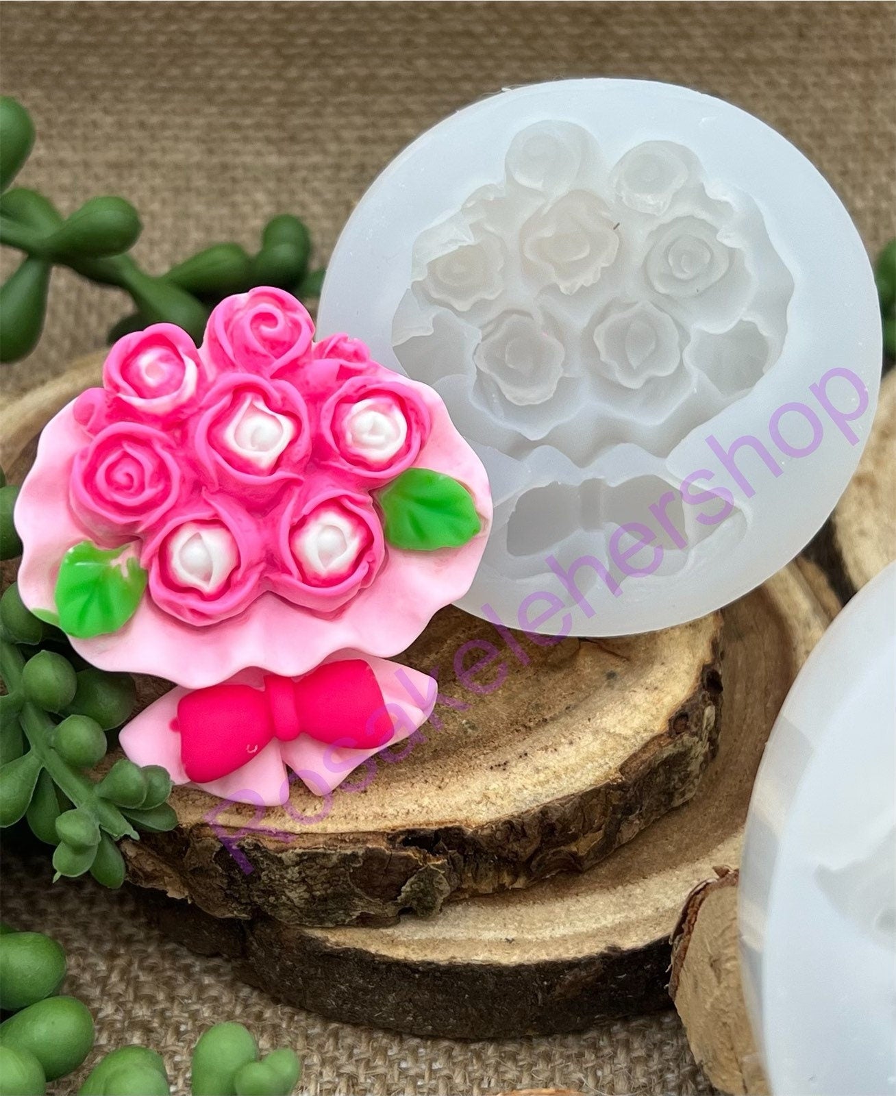 Flower bouquet handmade silicone mold