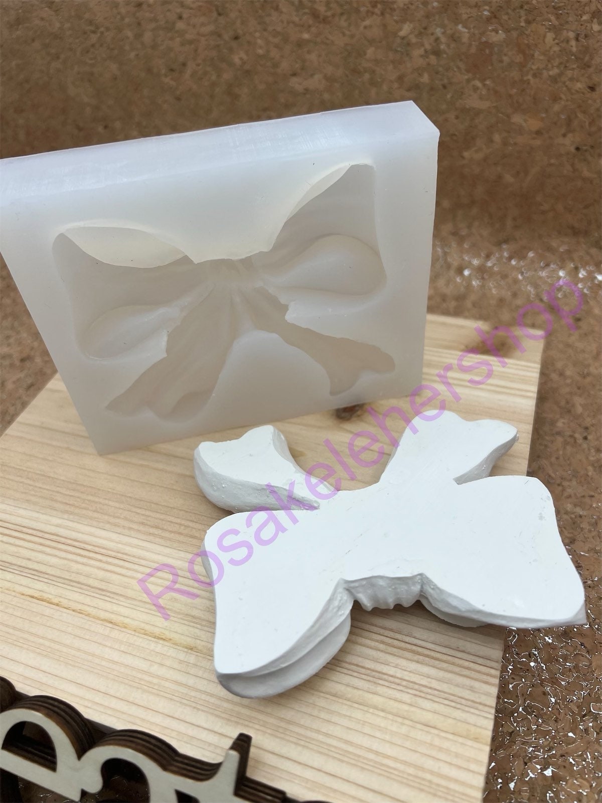 Large bow silicone mold for crafts