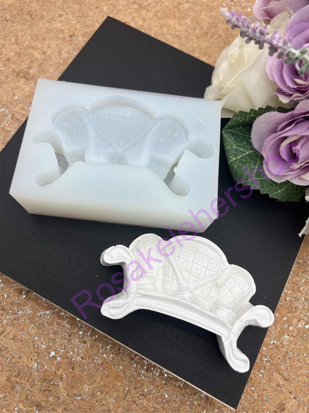 3D Sofa-couch-chair miniature silicone mold for crafts