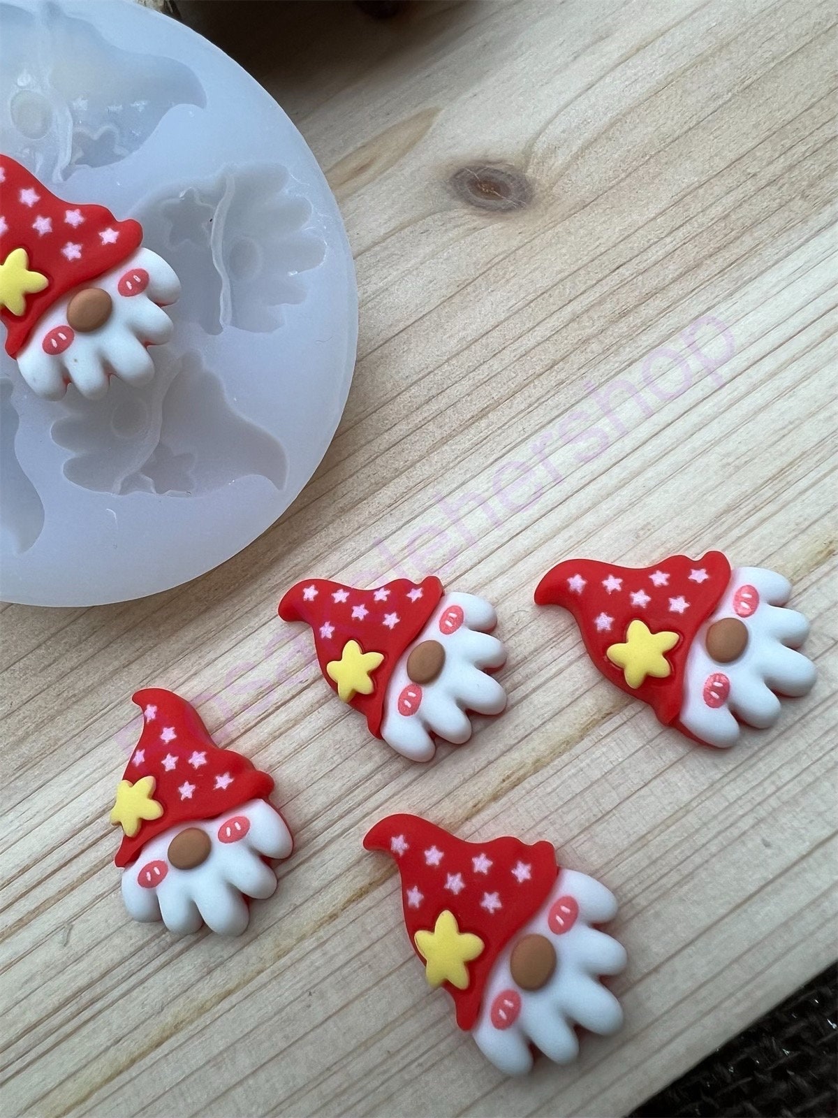 Cute Christmas Santa Claus face silicone mold for crafts