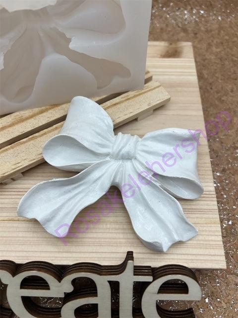 Large bow handmade silicone mold for crafts