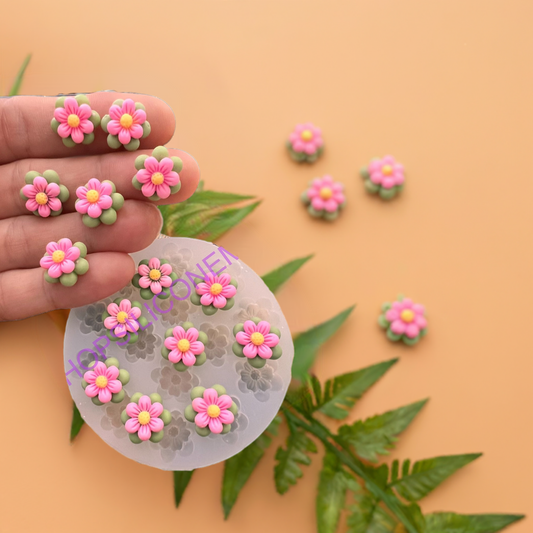 Flowers handmade silicone mold for all craft projects.