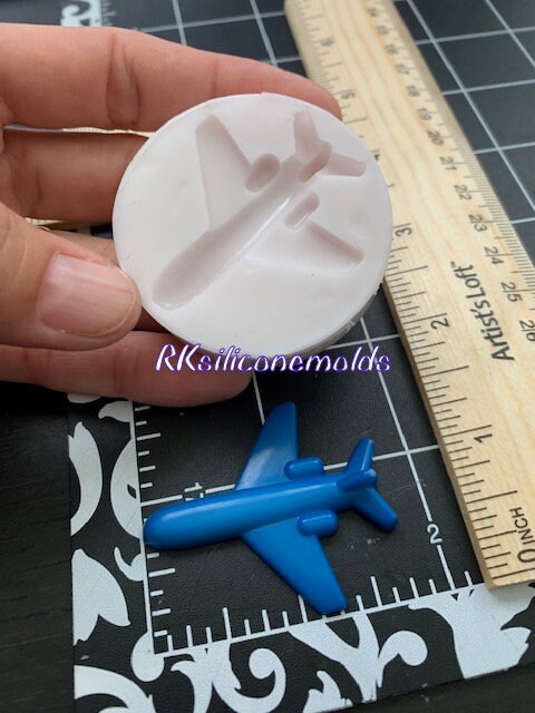 Airplane miniature silicone mold for crafts