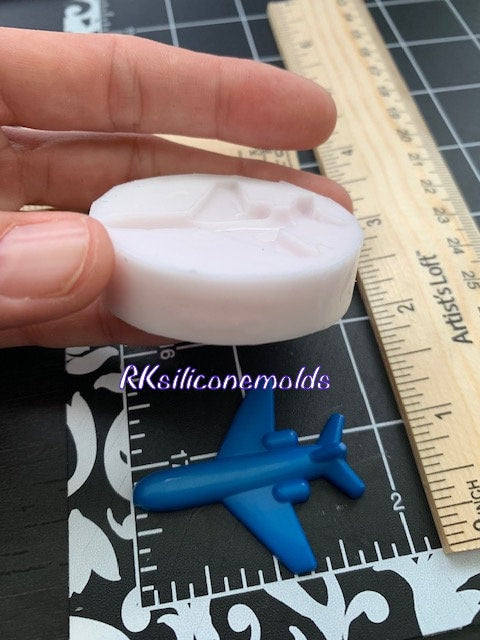 Airplane miniature silicone mold for crafts