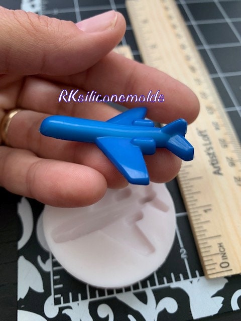 Airplane miniature silicone mold for crafts