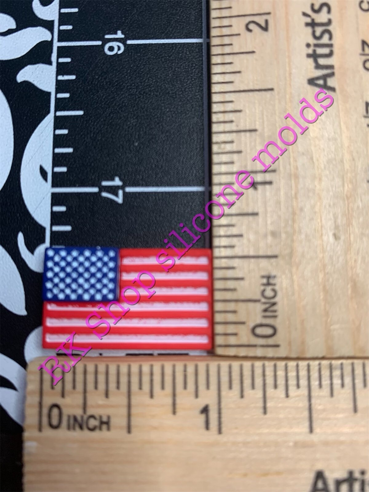 American flag silicone mold For 4July crafts