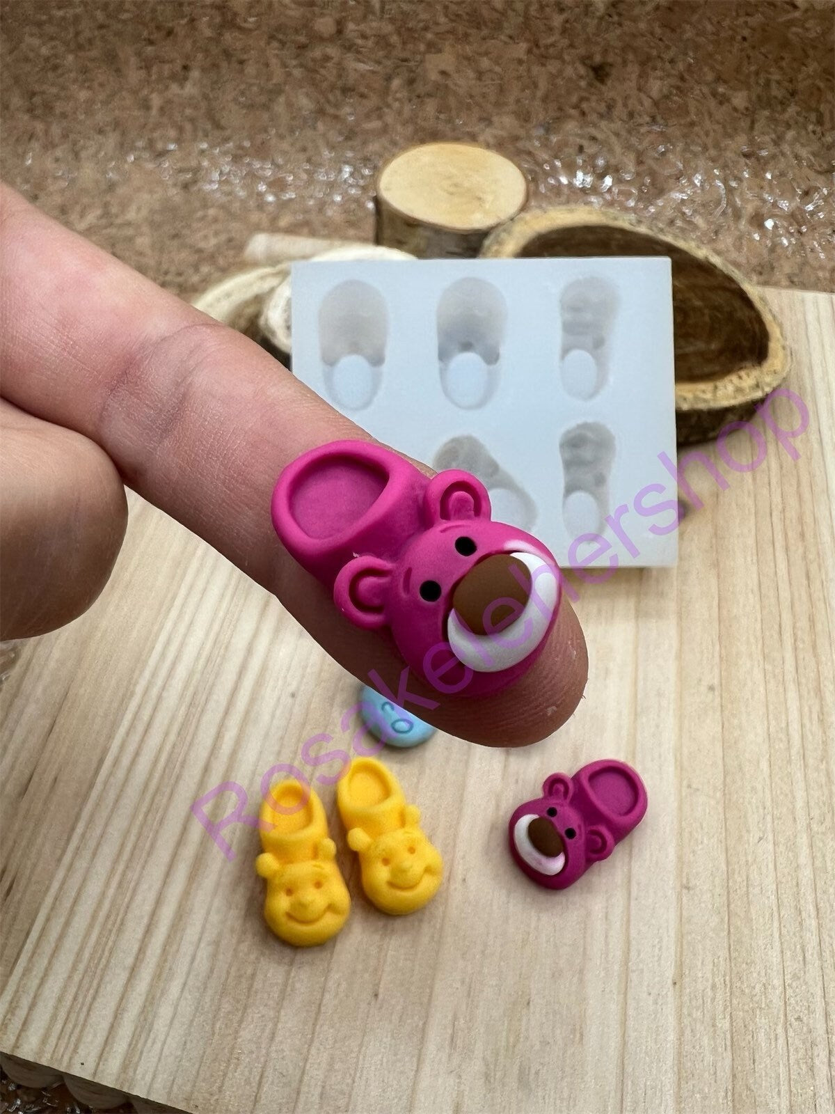 Baby slippers-Shoes with animals face Silicone mold