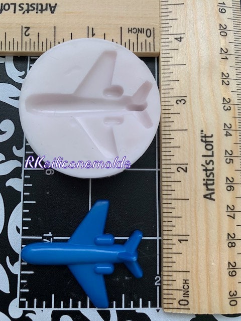 Airplane miniature silicone mold for crafts