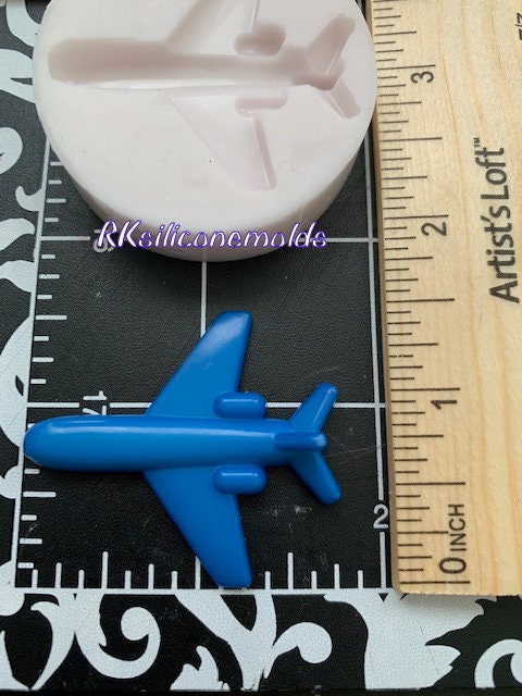 Airplane miniature silicone mold for crafts