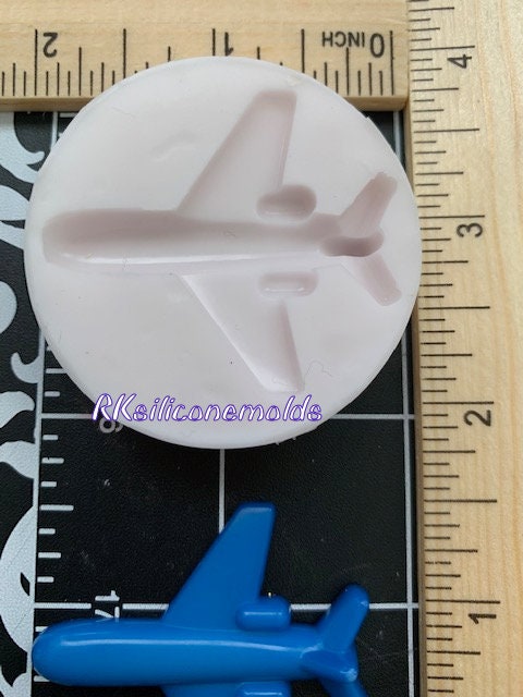 Airplane miniature silicone mold for crafts