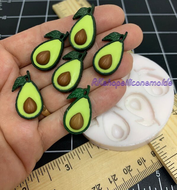 Avocado handmade silicone mold 