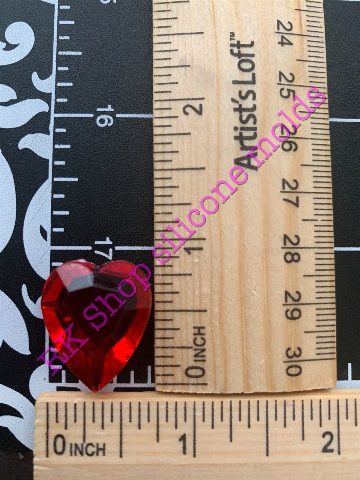 3D Shine hearts silicone mold for valentines crafts