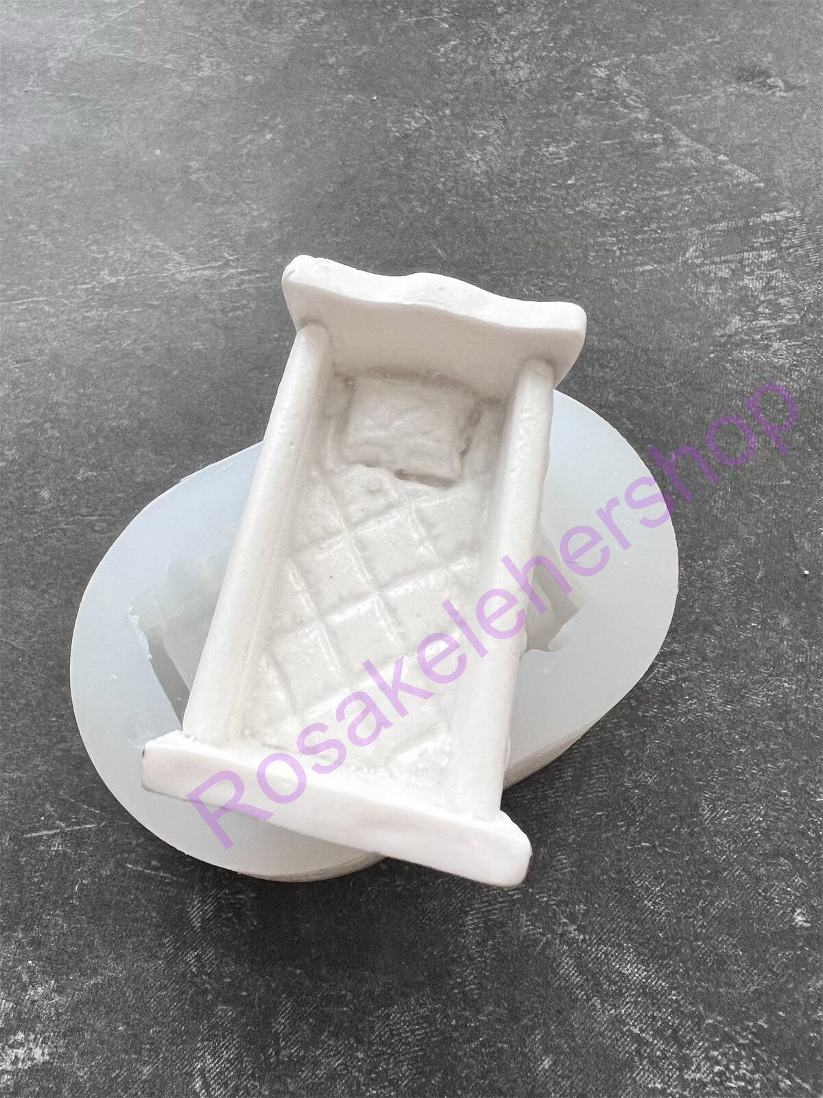 3D Baby crib silicone mold for crafts