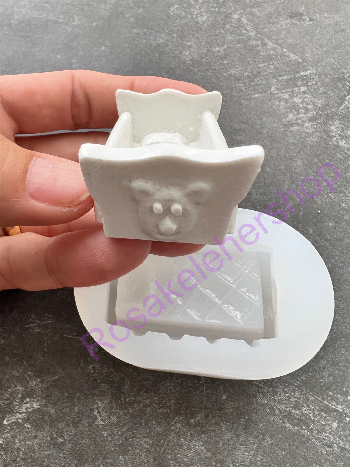 3D Baby crib silicone mold for crafts