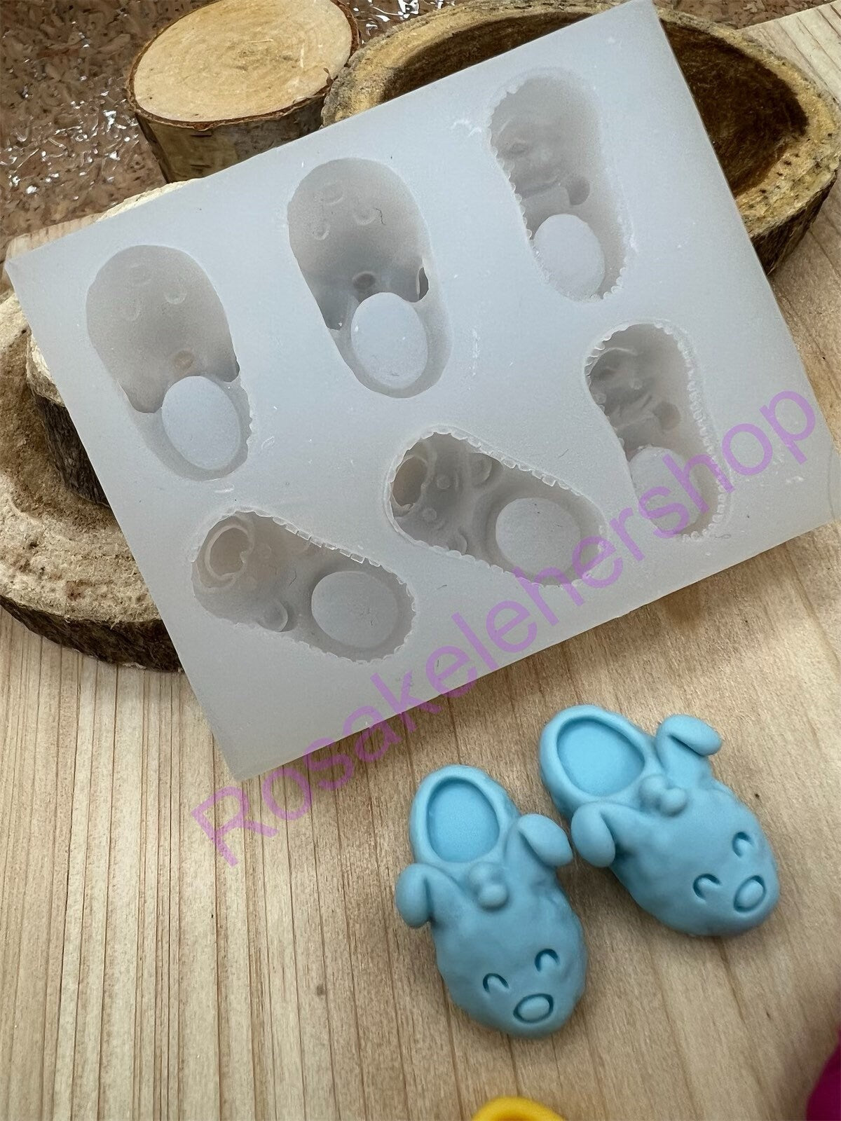 Baby slippers-Shoes with animals face Silicone mold