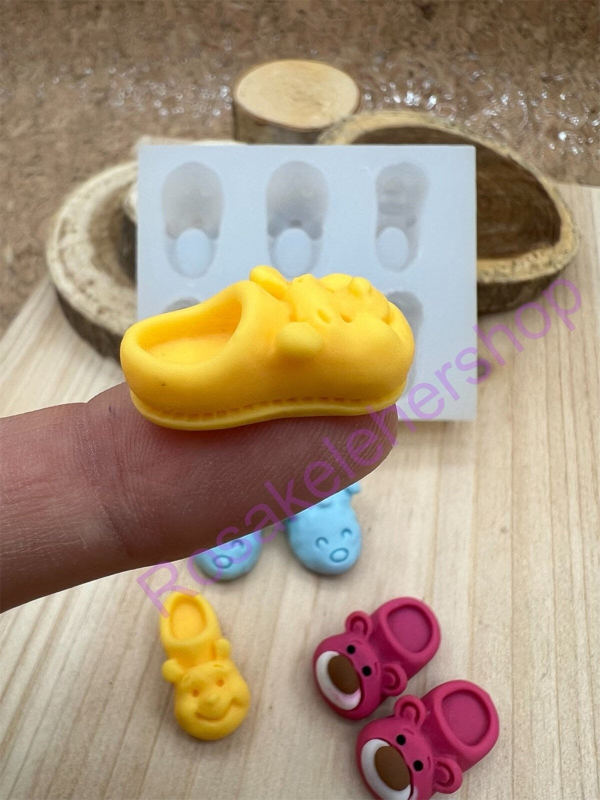 Baby slippers-Shoes with animals face Silicone mold