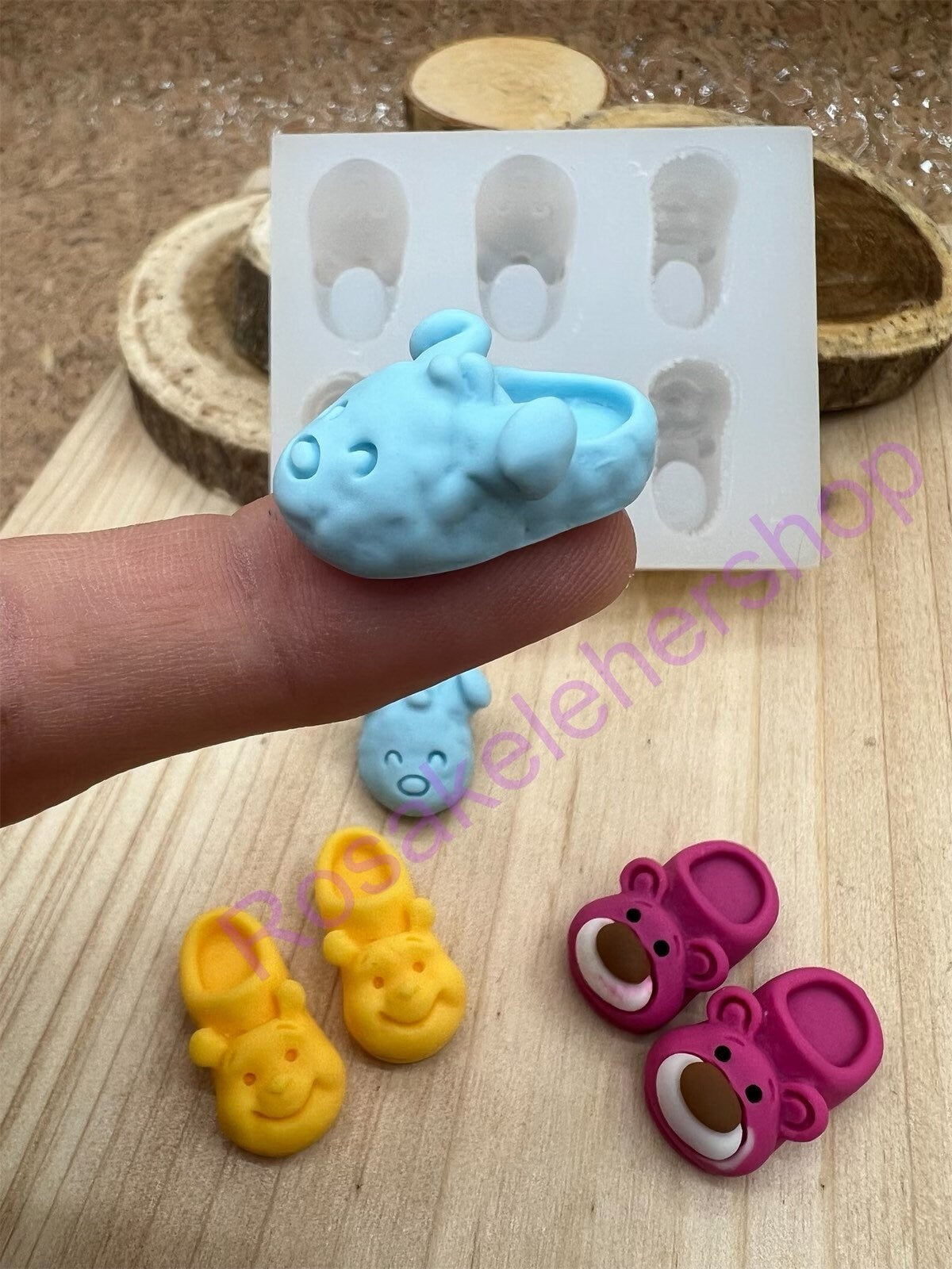 Baby slippers-Shoes with animals face Silicone mold