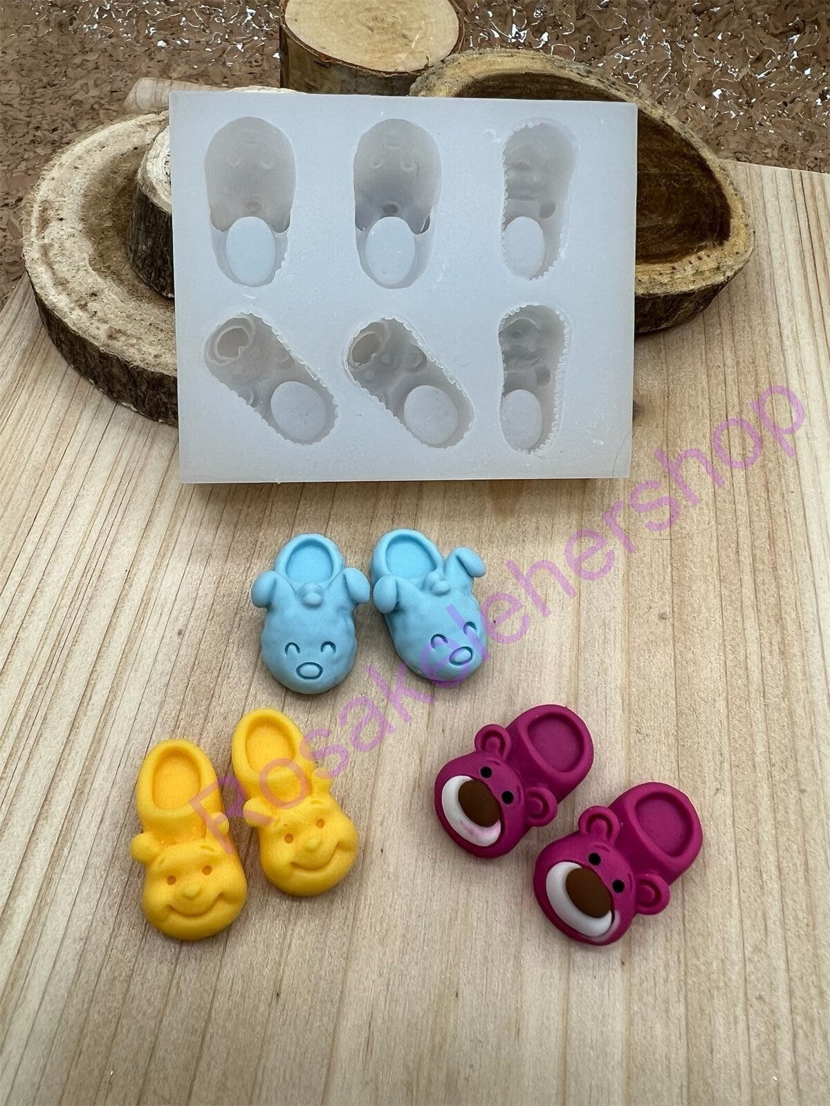 Baby slippers-Shoes with animals face Silicone mold