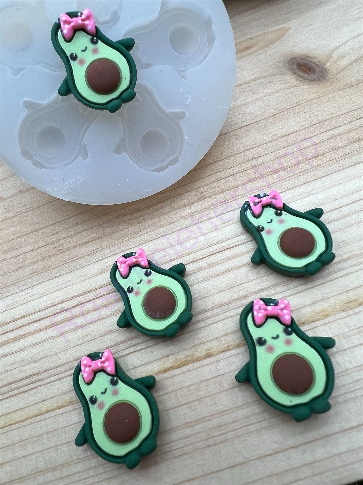 Avocado miniature silicone mold